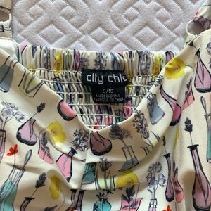 Patterned a line sundress size 16 from City Chic